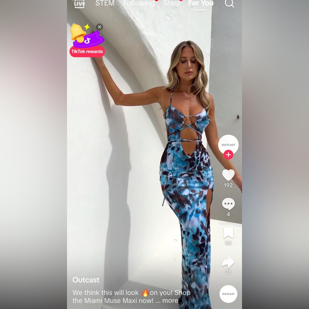 OUTCAST MIAMI MUSE MESH MAXI DRESS